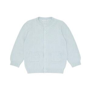 Minnow Unisex Girls Boys Toddler Knit Blue Sweater Cardigan 3/4T